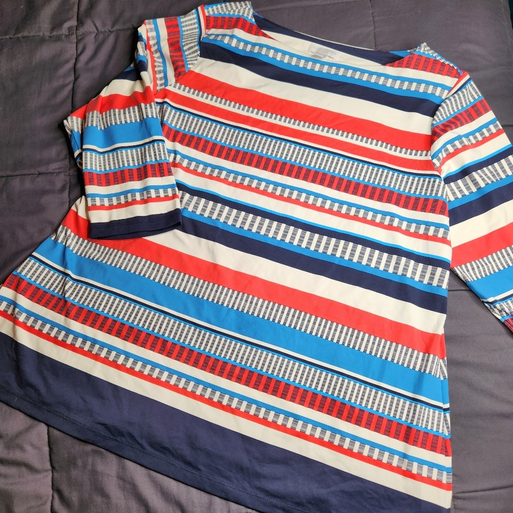 Charter Club Red White and Blue Blouse